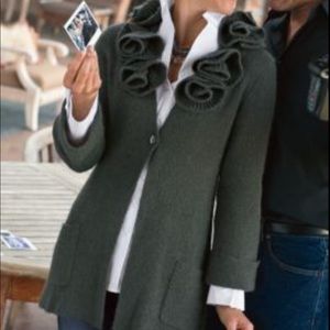 Soft surroundings rosette cardigan sweater…